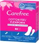 Tisztasági betét CAREFREE Cotton Flexiform 56 db - Slipové vložky