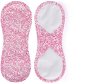 Bamboolik Fabric Menstrual Pad Bi-cotton - Satin (Velcro) 1 pcs Pink and White - Sanitary Pads
