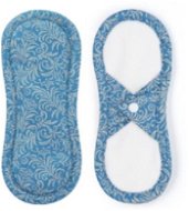 Bamboolik Fabric Sanitary Napkin Bi-cotton - Satin (Snaps) 1 pcs Grey-blue - Sanitary Pads