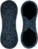 Bamboolik Fabric Menstrual Pad Bi-cotton - Satin (velcro) 1 pcs Dark Blue - Sanitary Pads