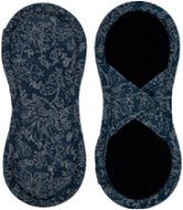 Bamboolik Fabric Slip Insert Bio-cotton - Satin (velcro) 1 pcs Dark Blue - Sanitary Pads