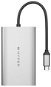 HyperDrive USB-C To Dual HDMI Adapter+PD over USB (M1) - Dual HDMI to USB-C Adapter, Silver - Port Replicator