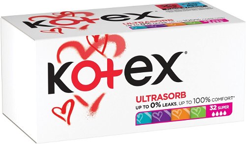Kotex Ultra Super Sorb (32 pieces) - Tampons