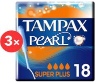 TAMPAX Pearl Super Plus 3× 18 Pcs - Tampons