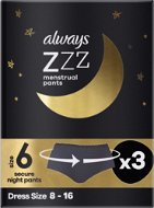 ALWAYS ZZZs disposable night menstrual underwear 3 pcs - Menstruation Underwear