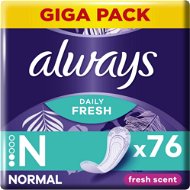 ALWAYS Daily Fresh Normal so sviežou vôňou 76 ks - Menštruačné vložky