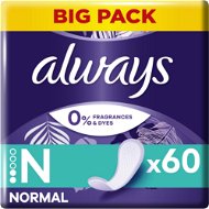 ALWAYS Daily Fresh Normal 0 % parfemace a barviv 60 ks - Sanitary Pads