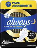 ALWAYS Ultra Secure Night 36 ks - Menstruační vložky
