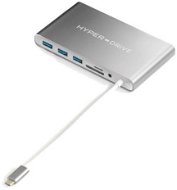 HyperDrive Ultimate USB-C Hub – Strieborný - Replikátor portov