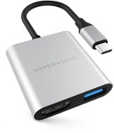 HyperDrive 3 v 1 USB-C Hub 4K HDMI – Strieborný - Replikátor portov