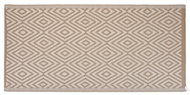 H&L Venkovní kempingový koberec Pattern, 90 × 180 cm, béžový, kosočtverce - Koberec