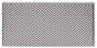 H&L Venkovní kempingový koberec Pattern, 90 × 180 cm, šedý, kosočtverce - Carpet