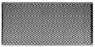 H&L Venkovní kempingový koberec Pattern, 90 × 180 cm, antracit, kosočtverce - Koberec