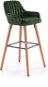 Barová stolička Listerby tmavo zelená - Barová stolička