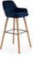 Barová stolička Listerby tmavo modrá - Barová stolička
