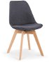 Jedálenská stolička GRANA, set 4 ks, sivá - Jedálenská stolička