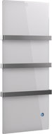 TowelBoy glass smart radiator 750 W Polarium White, silver handles - Infrared Heater Panel