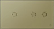 Glasense glass 2-panel 1+2 button Champagnium Gold - Switch