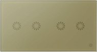 Glasense glass 2-panel 2+2 button Champagnium Gold - Switch