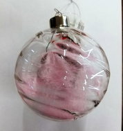 Colmore By Diga ball with feather - Christmas Ornaments