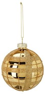 Colmore by Diga Christmas ornament - golden stripes about 8 cm - Christmas Ornaments