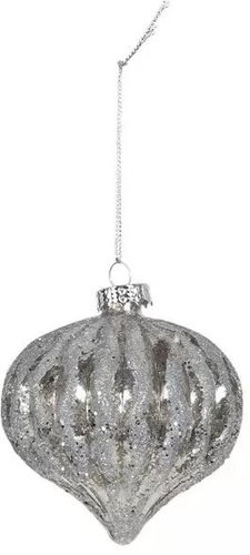 CLAYRE & EAF Christmas ornaments - drop, silver - Christmas Ornaments - Main image