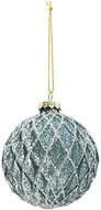 Clayre & Eef Christmas ornament - ball with decoration 8 cm - Christmas Ornaments
