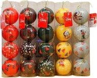 CHRISTMAS INSPIRATION Christmas decorations - Micky and friends, brown, 4 pcs - Christmas Ornaments