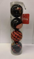 CHRISTMAS INSPIRATION Christmas decorations - Alice in Wonderland, black, 4 pcs - Christmas Ornaments
