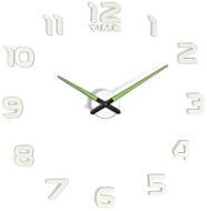 KIK KX7442 Designové 3D nalepovací hodiny 50-60 cm fluorescenční - Nástěnné hodiny
