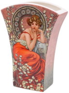 Home Elements Porcelain vase Mucha dark - Vase