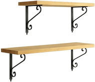 Raavi Wall shelf with console Runa Mango, width 75 cm - Shelf