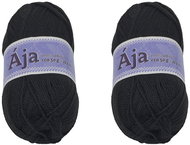 BELLATEX SET 2 pcs Yarn Aja NGM 50 g, 901 black - Yarn