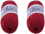 BELLATEX SET 2 pcs Yarn Aja NGM 50 g, 934 dark red - Yarn