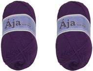 BELLATEX SET 2 pcs Yarn Aja NGM 50 g, 960 dark purple - Yarn