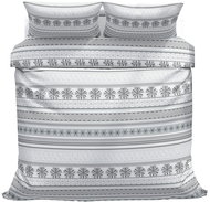 Kaptan cotton bed linen Grey winter 140 × 200, 70 × 90 cm - Bed Linen