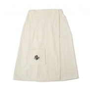 UAB Namu Tekstile Men's sauna kilt 55 × 150 cm, cream, 100% cotton - Sauna kilt