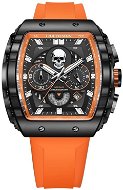 Lige Man silikone 89112-1 oranžové - Men's Watch