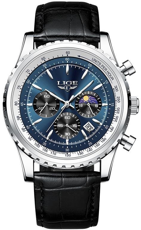 Lige Man 8989-9 silver blue