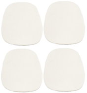 Kaptan Classic seat cushion set 36 × 38 cm, 4-piece, Jersey, white - Chair Cushion