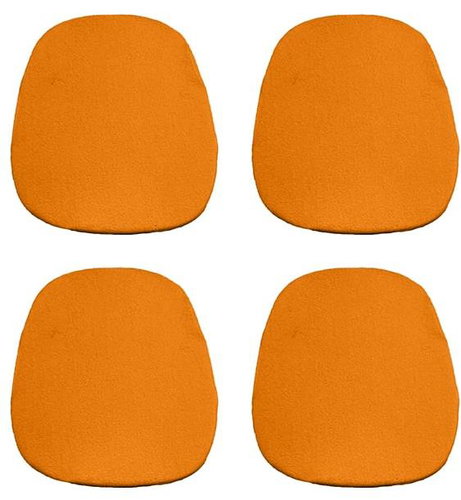 Kaptan Classic seat cushion set 36 × 38 cm, 4-piece, Jersey, orange - Pillow Seat - Main image
