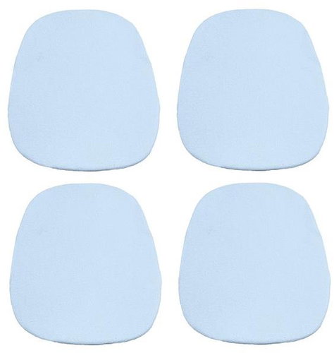 Kaptan Classic seat cushion set 36 × 38 cm, 4-piece, Jersey, light blue - Pillow Seat - Main image