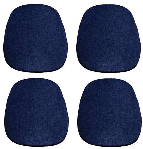 Kaptan Classic seat cushion set 36 × 38 cm, 4-piece, Jersey, dark blue - Pillow Seat - Main image