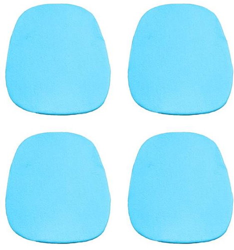 Kaptan Classic seat cushion set 36 × 38 cm, 4-piece, Jersey, turquoise - Pillow Seat - Main image