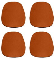 Kaptan Classic set of seat cushions 36 × 38 cm, 4-piece, terry, brick - Chair Cushion