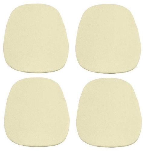 Kaptan Classic seat cushion set 36 × 38 cm, 4-piece, terry, cream - Pillow Seat - Main image