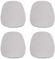 Kaptan Classic seat cushion set 36 × 38 cm, 4-piece, terry, light grey - Chair Cushion