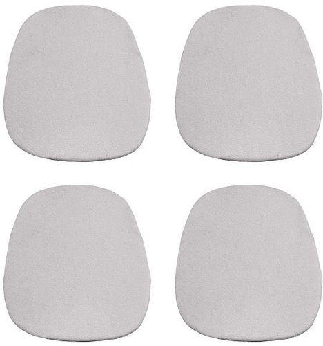 Kaptan Classic seat cushion set 36 × 38 cm, 4-piece, terry, light grey - Pillow Seat - Main image