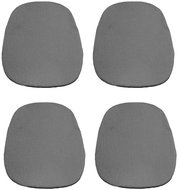 Kaptan Classic seat cushion set 36 × 38 cm, 4-piece, terry, dark grey - Chair Cushion