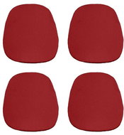 Kaptan Classic set of seat cushions 36 × 38 cm, 4-piece, terry, burgundy - Chair Cushion
